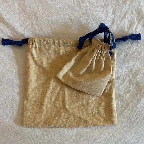 Louis Vuitton Tan and Navy Drawstring Dust Bags - Picture 4 of 4